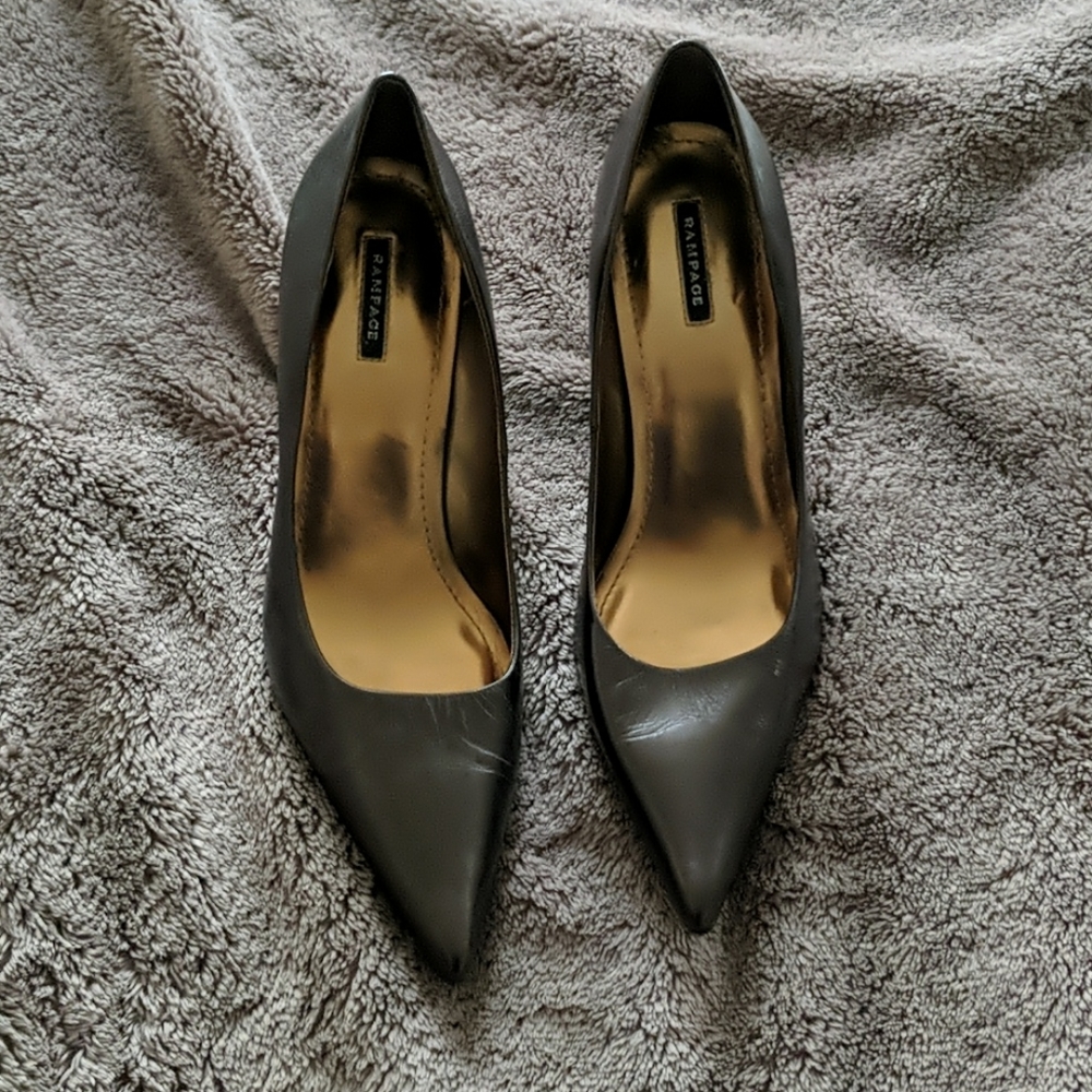 Rampage metallic brown heels size 7.5